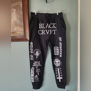 BLACK CRVFT Graphic Jogger Sweatpants - Black